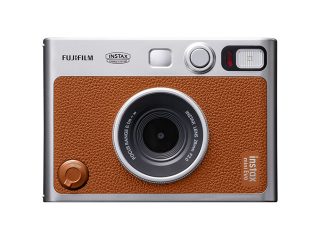 Хибриден фотоапарат за моментални снимки Fujifilm Instax Mini Evo, Кафяв