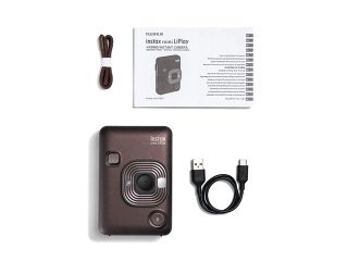 Фотоапарат за моментални снимки Fujifilm instax mini LiPlay, deep bronze