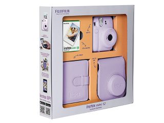 Комплект за моментални снимки FujiFilm Instax Mini 12, лилав