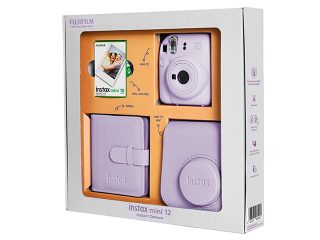 Комплект за моментални снимки FujiFilm Instax Mini 12, лилав
