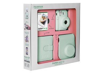 Комплект за моментални снимки FujiFilm Instax Mini 12, зелен