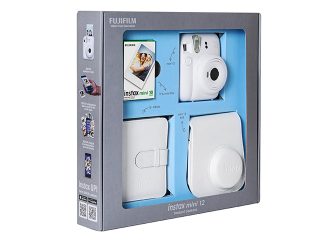Комплект за моментални снимки FujiFilm Instax Mini 12, бял