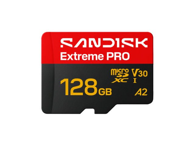 Карта памет SanDisk Extreme PRO microSD, UHS-I, U3, V30, A2, 128GB