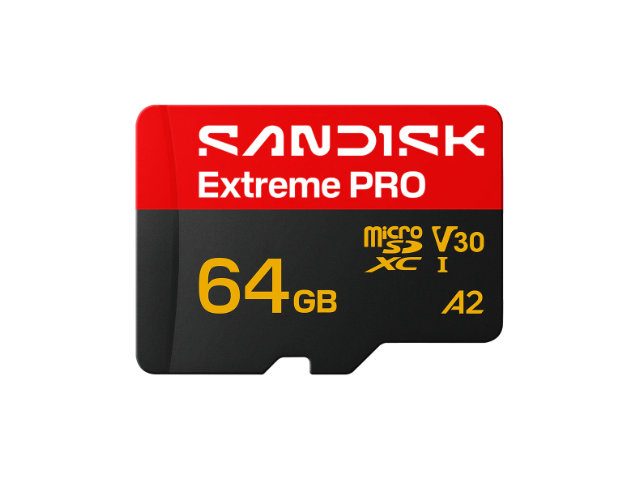 Карта памет SanDisk Extreme PRO microSD, UHS-I, U3, V30, A2, 64GB
