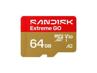 Карта памет SanDisk Extreme GO microSD, UHS-I, U3, V30, A2, 64GB