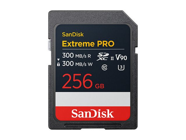 Карта памет SanDisk Extreme PRO 256GB SDXC, 300MB/s Read & Write speeds, 8K, V90, UHS-II