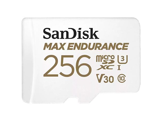 Карта памет за домашни охранителни камери и видеорегистратори SanDisk Max Endurance, 256GB