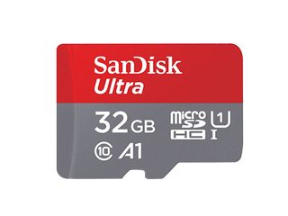 Карта памет SanDisk Ultra microSDHC 32GB 120MB/s, Class10, A1 UHS-I и адаптер