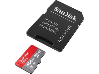 Карта памет SanDisk Mobile Ultra microSDHC 400 GB card 100MB/s 667х и SD адаптер