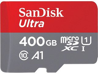 Карта памет SanDisk Mobile Ultra microSDHC 400 GB card 100MB/s 667х и SD адаптер