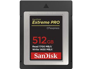Карта памет SanDisk 512GB Extreme PRO CFexpress Card Type B, SDCFE, 1700MB/s R, 1400MB/s