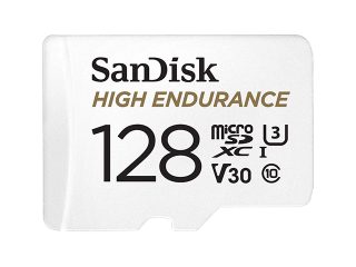 Карта памет SanDisk 128GB High Endurance Video microSDHC Card with Adapter for Dash cam and Home