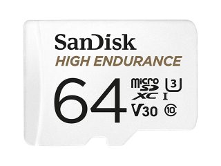 Карта памет SanDisk 64GB High Endurance Video microSDHC Card with Adapter for Dash cam and Home