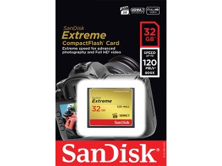 Карта памет SanDisk Extreme CF 32GB card 120MB/s 800х UDMA 7
