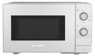 Bosch FFL020MW0, SER2, Свободностояща микровълнова печка, 800 W, 20 л, брой степени на мощност 5, 27 см стъклена въртяща се чиния, бял