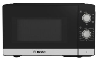 Bosch FFL020MS2 микровълнова печка, серия 2, свободностояща, 800 W, 20 l, неръждаема стомана