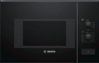 Bosch BFL520MB0 SER4; Микровълнова фурна за вграждане, 800 W, 20 l, лява панта, неръждаема стомана