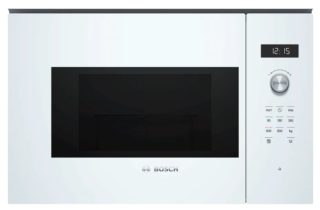 BOSCH микровълнова фурна за вграждане, 800 W, 20 l, AutoPilot 7, лява панта, бяла