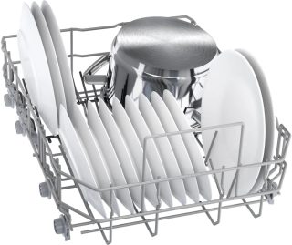 Bosch SPV2HMX02E, SER2, Съдомиялна, напълно вградена, 45 cm, D, 8,9 l, 10 комплекта, 5 програми/4 опции, 46 dB(C), Vario чекмедже, Auto програма, Rackmatic, Home Connect