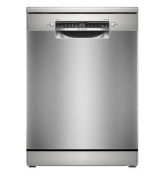Bosch SMS4HVI14E Съдомиялна машина, серия C, полинокс, 14 комплекта, 9,0 л, 46 dB(C), Silence 45 dB, 3-то чекмедже, Rackmatic, varioFlex кошници