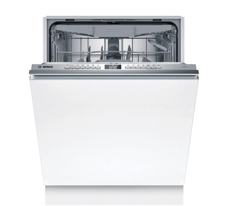 Bosch SMV4N14E, серия 4, напълно вградена съдомиялна, енергиен клас C, Polinox, 9,0 l, 14 комплекта, 46 dB(A), Silence 45 dB, трето чекмедже, Rackmatic