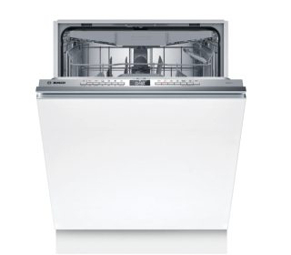 Bosch SMV4N14E, серия 4, напълно вградена съдомиялна, енергиен клас C, Polinox, 9,0 l, 14 комплекта, 46 dB(A), Silence 45 dB, трето чекмедже, Rackmatic