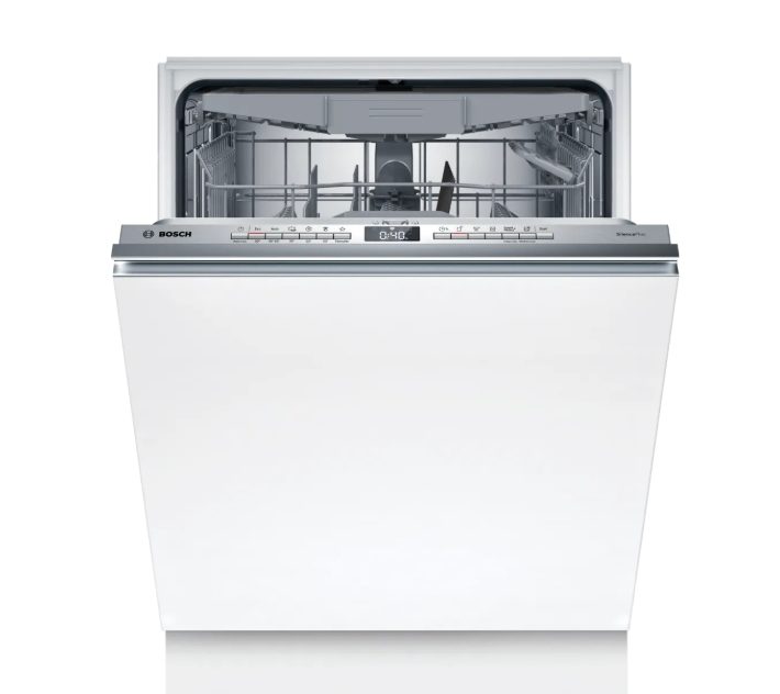 Bosch SMH4HVX14E, вграждаем съдомиялна, C, Polinox, 9,0л, 14 комплекта, 6p/5o, 46dB(C), Silence 45dB, трето чекмедже, VarioHinge+, Rackmatic, HC