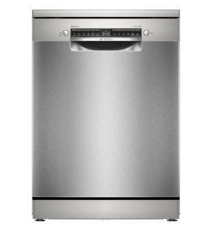 Bosch SMS6ZCI10E SER6, Свободностояща съдомиялна, B, Zeolith, 9,0л, 14 комплекта, 6 програми/5 температури, 40dB(B), Silence 39dB, 3-то чекмедже, инокс