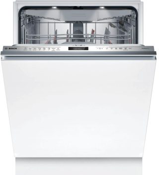 Bosch SMV6YCX06E SER6, Съдомиялна машина, напълно вграждана, A, Zeolith, EfficientDry, 9,5 л, 14 комплекти, 44 дБ (B), Silence 43 dB, 3-то чекмедже, Extra Clean Zone, TimeLight, дисплей, HC, InHerго Вътрешно осветление