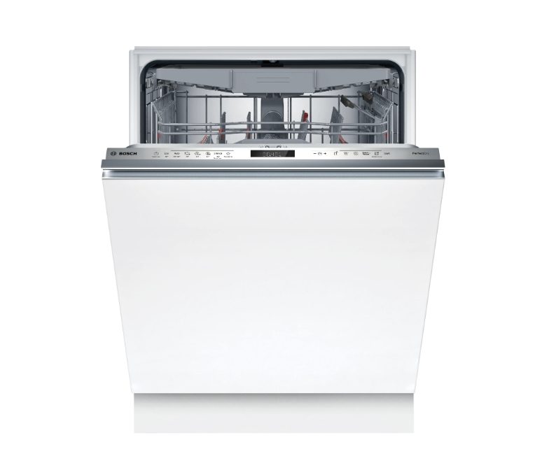 Bosch SMH6ZCX24E, SER6, Съдомиялна за вграждане, B, Zeolith, 9,0 л, 14 комплекта, 7p/5o, 40 dB(B), Silence 39 dB, 3-то чекмедже, Extra Clean Zone, VarioHinge+, sideLight, дисплей, Home Connect