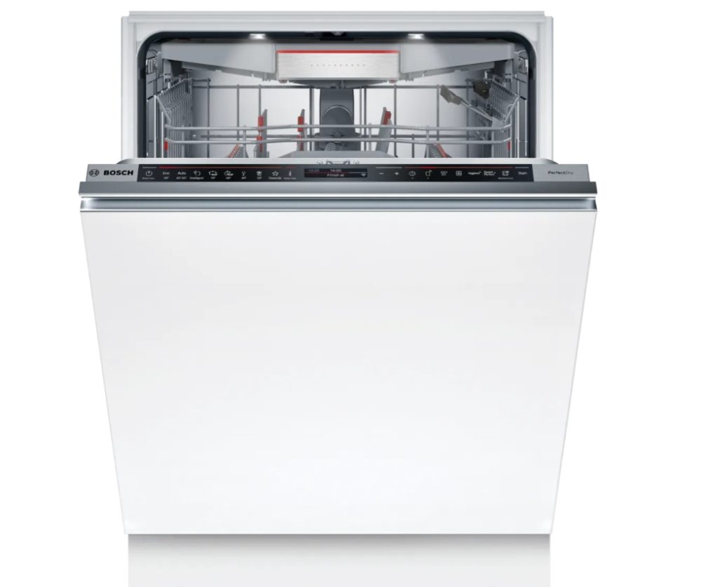Bosch SMD8TCX04E SER8 Съдомиялна за вграждане, A, Zeolith, EcoDrying, 9,5 л, 14 комплекта, 8 програми, п/о, 42 dB(B), OpenAssist, Третото чекмедже, PerfectDry, Extra Clean Zone, TFT дисплей, TimeLight, HC, интерионо осветление