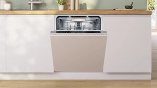 Bosch SMD8TCX04E SER8 Съдомиялна за вграждане, A, Zeolith, EcoDrying, 9,5 л, 14 комплекта, 8 програми, п/о, 42 dB(B), OpenAssist, Третото чекмедже, PerfectDry, Extra Clean Zone, TFT дисплей, TimeLight, HC, интерионо осветление