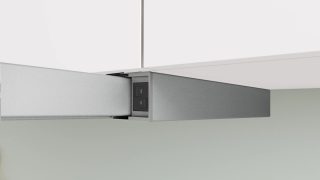 BOSCH DFM064W55 Телескопичен аспиратор 60cm, EcoSilence Drive, макс. 394 m³/h, 68dB, 3 скорости, енергиен клас C, ефективност на улавяне на мазнини 86,6%, преден панел неръждаема стомана
