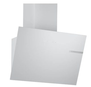 Аспиратор Bosch DWK65DK20, стенен, 60 cm, енергиен клас A, LED осветление, прозрачно стъкло с бял принт, макс. 430 м³/ч, 60 dB
