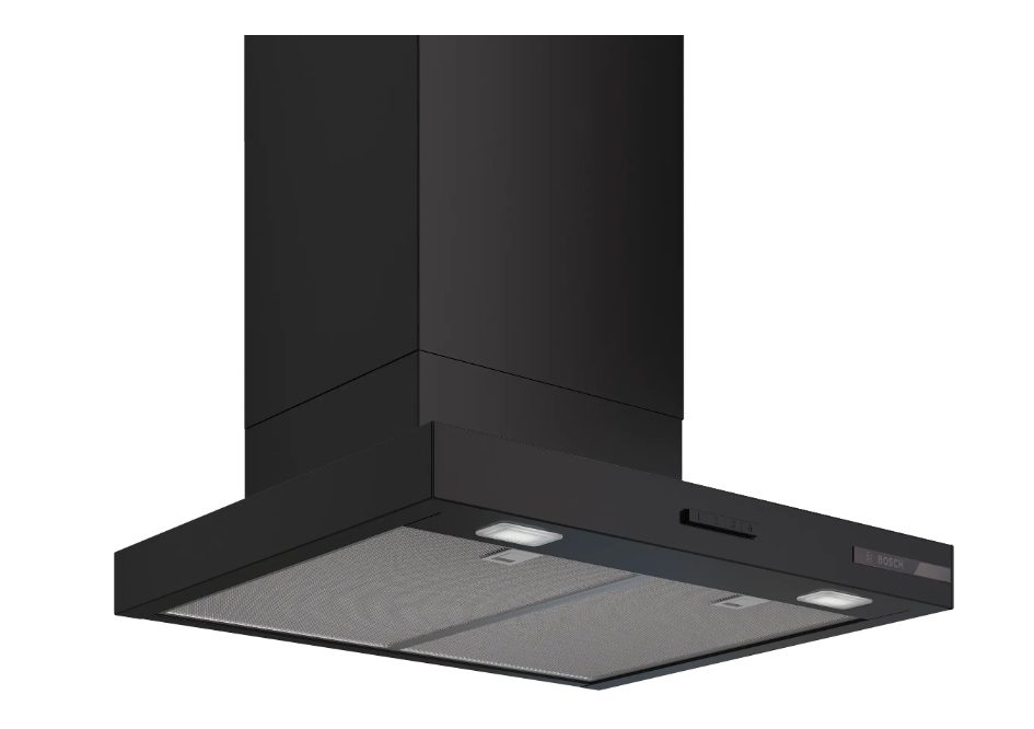Аспиратор Bosch DWB65CC60, 60 см, енергиен клас B, макс. 594 m³/h, 67 dB, 3 скорости, бутони, матово черен