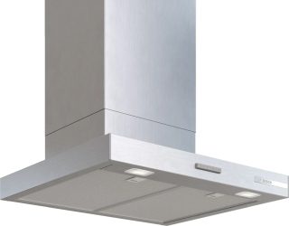 Bosch DWB65CC30, SER4, Коминен аспиратор 60 см B, макс. 594 м³/ч, 67 dB, 3 скорости, бутони, CoP B, Ефективност на мазнините 89% (B), Кутиеобразен дизайн, Inox вид