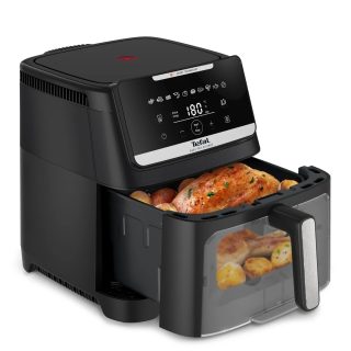 Термoкуплер EY8468E0 Easy Fry Silence XXL VISION, черен, 7 л