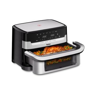 Tefal EY922DE0 Easy Fry DUAL FLEX фритюрник, неръждаема стомана, 9L (2.5kg), 2700W, автоматични програми (7), регулираща се температура, ръчен режим