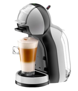 Krups KP123B10 NDG Mini ME Arctic Grey / Black капсулна кафе машина