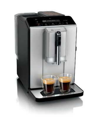 Bosch TIE20301, SER2, Автоматична кафемашина, VeroCafe, 1300 W, 1.4 л, 15 bar, функция OneTouch, MilkMagic Pro, Silk Silver