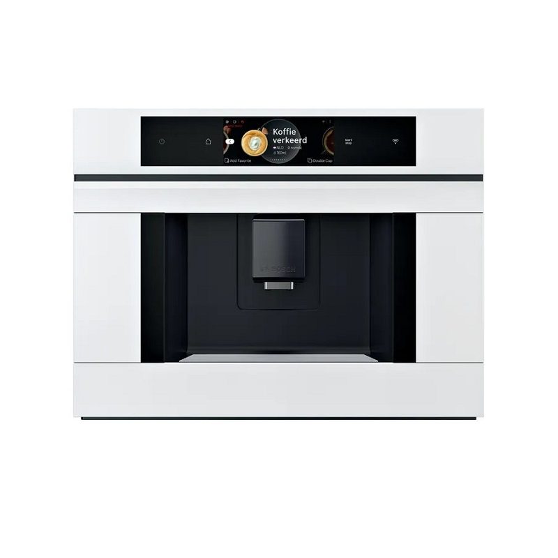 Bosch CTL7181W0, SER8, Вградена напълно автоматична кафе машина 2023, SensoFlowSystem, Coffee World, Aroma Select, 19 bar, TFT-touchdisplay Pro 17,27cm, HC, бяла